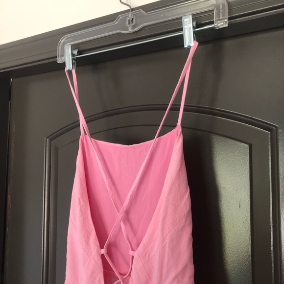 Ebby and I bubblegum pink open back strappy maxi dress - Picture 6 of 11